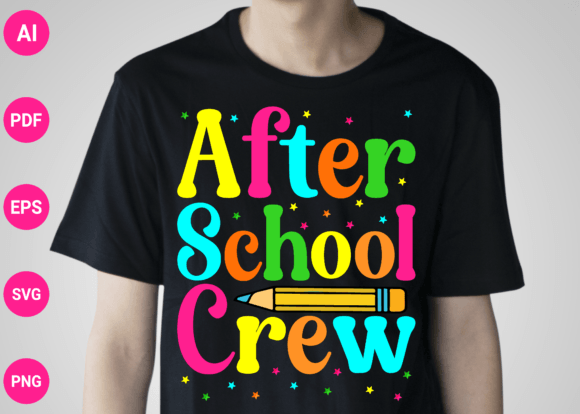 After School Crew Back to School SVG Graphics