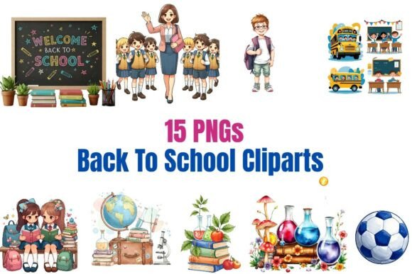 Back to School Clip Art, Graphics & Crafts
