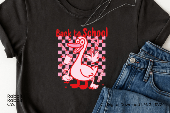 Back to School PNG Silly Goose PNG SVG
