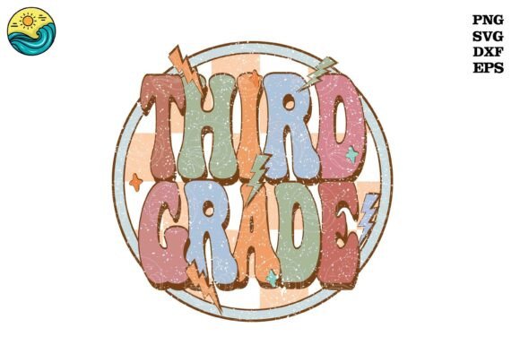 Back to School Svg, Groovy 3rd Grade SVG