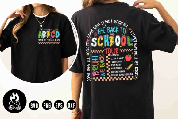 Back to School Tour SVG – Graphics & T-Shirt Designs