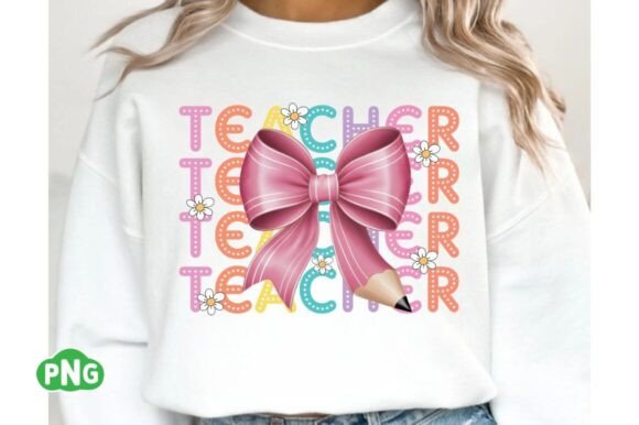 Coquette Teacher PNG, Back to School PNG