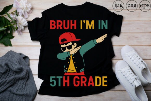 Fifth Grade Dabbing Boy Back to School Graphics