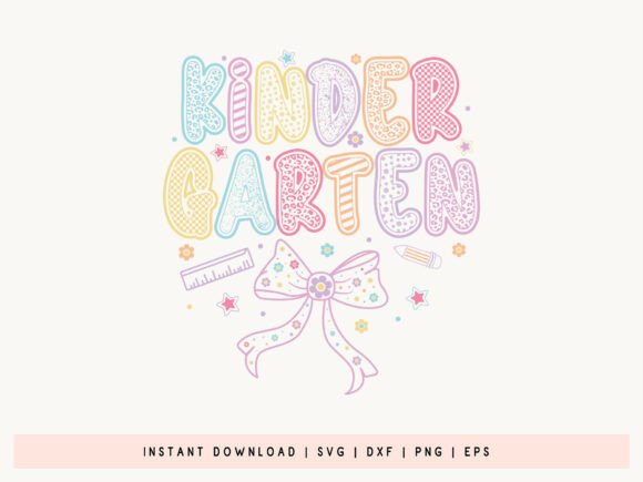Kindergarten, Back to School SVG Design