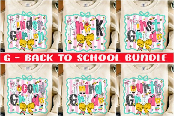 Preppy Pencil Bow Png, Back to School