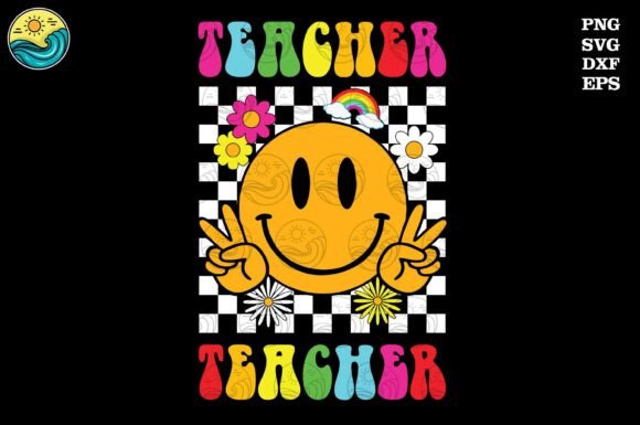 Retro Teacher SVG: Graphics for T-Shirt Designs