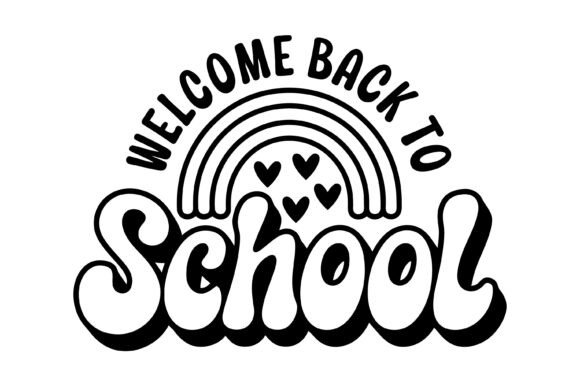Retro Welcome Back to School Graphics and Print Templates