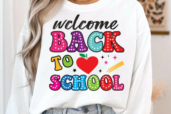 Retro Welcome Back to School SVG PNG