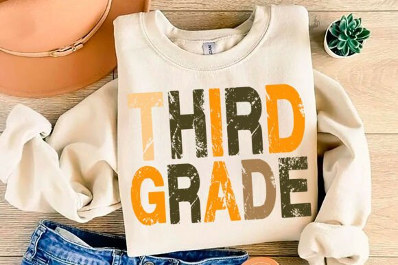 Third Grade Svg Png, Back to School: Graphics and T-Shirt Designs