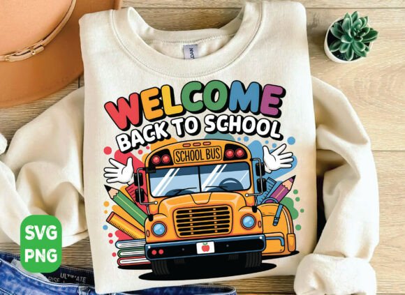 Welcome Back to School PNG, Teacher Svg